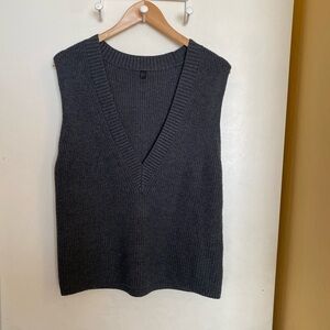 J.CREW Wool Pullover Sweater Vest Women’s Large V-Neck